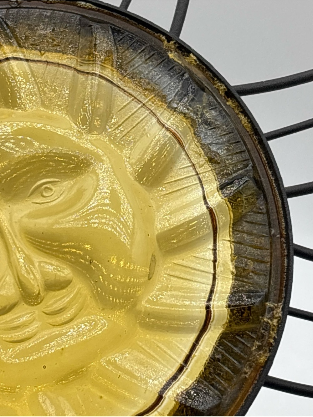 Celestial Sunburst Catcher Metal 16" Round Man in the Moon Sign Wall Hanging 🌞 - Picture 9 of 9